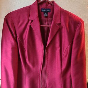 Burgundy Silk Jacket